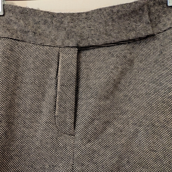 LOFT Black Brown and White Patterned Wide Leg Pants - Picture 3 of 4